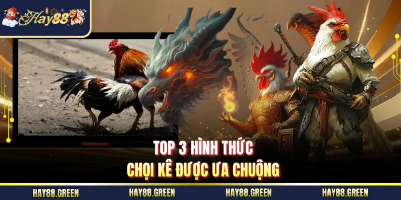 Top 3 hình thức chọi kê được ưa chuộng