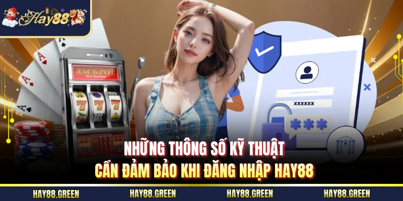 Những thông số kỹ thuật cần đảm bảo khi đăng nhập HAY88