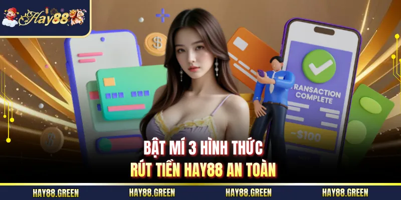 Bật mí 3 hình thức rút tiền HAY88 an toàn